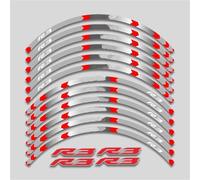 Motorcycle Accessories 17inch Wheels Hub Stickers Reflective Stripe Kit For Yamaha For YZFR3 Protection Decals(Style 9)