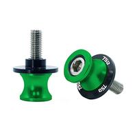 Motorcycle Accessories 2PCS 10MM Motorcycle Swing Arm Sliders Spools CNC Stand Screw Paddock For Kawasaki Z750 Z 750 2007-2011 2008 2009 2010(Green)