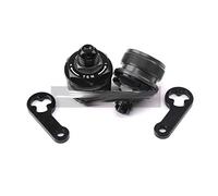 motorcycle accessories 2PCS Compatible with Yamaha YZF R3 R25 MT03 MT-03 Front Shock Absorber Screw Bolt Cover Cap Preload Adjuster Fork Bolts 37MM Moto Accessory(Black)