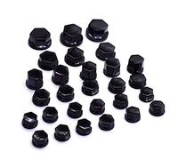motorcycle accessories 30Pcs/set Motorcycle Screw Cover Cap Nut Bolt Decoration Chrome Plating Plastic Compatible with Kawasaki ZX9R ZX10R Z1000 ZX12R Z900 Z800 (Color : Black)