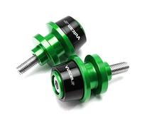 Motorcycle Accessories Aluminum Swing arm Spools Slider Stand Screw Fits For KAWASAKI Vulcan S 650 2015-2021 (Green)