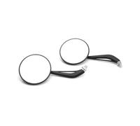 Motorcycle Accessories Blue/Clear Lenses Back View Mirror Round Shape Rearview Side Mirrors For K&AWAS&AKI W 800 W800(Style B)