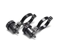 motorcycle accessories Brake Oil Reservoir Mount Bracket Front Rear Fluid Cup Motorcycle Bike Accessories Compatible with 48.5mm Front Fork (Color : Smoke)