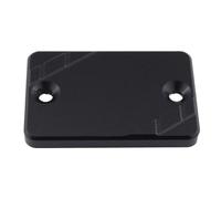 Motorcycle accessories CNC Accessories Motorcycle Brake Fluid Reservoir Cover Cap For H-ONDA CB300F 2015-2017 CBR300R CBR250R 2010-2013 CBR250RR 2017(Black- Silver)