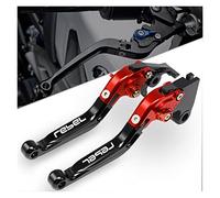 Motorcycle Accessories CNC Adjustable Extendable Foldable Brake Clutch Levers for Honda Rebel500 Rebel 500 Rebel 300 2017-2020 (Color : RedA)