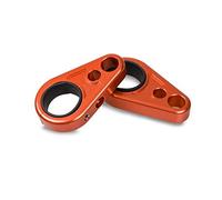 motorcycle accessories CNC Aluminum ATV A-Arm Brake Line Clamps Compatible with Suzuki LT LTR LTZ 250 400 450 For Arctic Cat FourTrax Kawasaki Yamaha Polaris (Color : Orange)