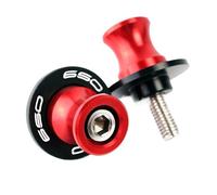 Motorcycle Accessories CNC Aluminum M8 Swingarm Spools Slider Stand Screw Compatible with Z650 Z 650 2017-2023 Ninja650 2012-2023(Red)