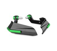 Motorcycle Accessories CNC+Plastic Handlebar Brake Clutch Lever Hand Guard Protector Handguard Windshield(Green)