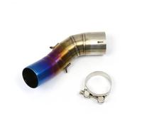 Motorcycle Accessories Exhuast System 51mm Exhuast Pipe Exhaust Middle Link Pipe For Z900 2017-2019(Blue)