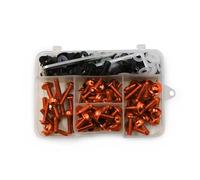 Motorcycle Accessories Fairing Bolt Kit Screw Fixing Clip Nut Replacement For Yamaha YZF R1 R6(Orange)