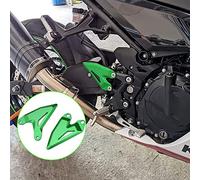 Motorcycle Accessories Foot Peg Footrest Rear set Heel Plates Guard Protector compatible with Kawasaki NINJA400 Z400 NINJA 400 Z 250 NINJA250 (Green)