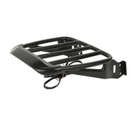 Motorcycle accessories For Harley For Heritage Softail FLST 1986-1990,2006 Classic EFI FLSTCI 2001-2006 Motorcycle Rear Luggage Cargo Carrier Two-Up Rack W/Light(Black- Silver)