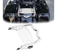 Motorcycle accessories For Harley For Touring CVO Road Glide For Custom FLTRXSE 2012-2013,2018 Motorcycle Equipped With 4-point Docking Hardware Kits Rear Luggage Rack(Silver)