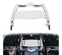 Motorcycle accessories For Harley For Touring For Road King FLHR/I 2009-2022 Motorcycle Tail Rack Rear Luggage Bracket Equipped With 4-point Docking Hardware Kits(Silver)