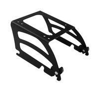 Motorcycle accessories For Harley Softail For Deluxe EFI FLSTNI 2005-2006 Motorcycle Solo Pack Luggage Rack Cargo Carrier Rear Tail Storage(Black- Silver)