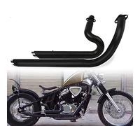 Motorcycle Accessories For Honda Steed Shadow 600 400 VLX600 VLX400 VT400 C VT600C VT600 Exhaust Pipe With Muffler Removable Silencer Accessories (Color : Black)