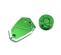 Motorcycle accessories For KWASAKI For Vulcan VN650 2015 2016 2017 Motorcycle Accessories CNC Aluminum Front Rear Brake Master Cylinder Fluid Reservoir Cover(Green)