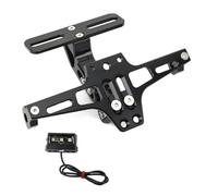 Motorcycle Accessories For KYMCO For Xciting 250 300 400 AK550 CT250 CT300 S400 Motorcycle Adjustable Rear Tail Tidy License Plate Holder Bracket Replacement Parts(Black)