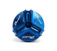 Motorcycle Accessories For SUZUKI Bandit 400 600 650 1200 1250 1250S Motorbike Protection CNC Engine Filler Oil Cap Bolt Screw Cover Gas Fuel Tank Cover (Color : Bandit Blue)