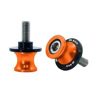 Motorcycle Accessories For Suzuki DL650 DL 650 V Strom V-Strom 2004-2013 2012 2011 2010 2009 2008 2007 2006 2005 2PCS M8 Motorcycle Swing ArmSliders Spools Arm Stand Screw(Orange)
