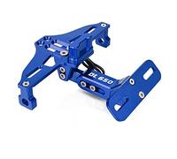 Motorcycle Accessories For Suzuki DL650 V-Strom Vstrom 650 2012-2019 2013 2014 Motorcycle Adjustable Angle License Number Plate Frame Holder Bracket(Blue)