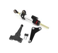 Motorcycle Accessories for Triumph for Street Triple 765 S 765R 765RS 2017 2018 2019 2020 2021-2025 Motorcycle Adjustable Steering Damper Bracket Mounting Kit Replacement Parts(1 Set - Silvery)