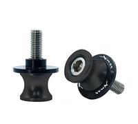 Motorcycle Accessories For Y-AMAHA X MAX XMAX 125 200 250 300 400 X-MAX All Years M6 2PCS Motorcycle SwingArm Sliders Spools CNC Swing Arm Stand Screw(Black- Silver)