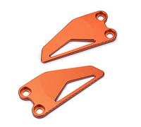 Motorcycle Accessories front rear Foot Peg Footrest Rear set Heel Plates Guard Protector compatible with KTM Duke 390 2017 18 19 20 21 2022 ; DUKE 250 2019 2020 2021 2022 (Orange,Rear)