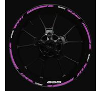 Motorcycle Accessories Front Rear Set Rim Sticker Wheel Decal Hub For Kawasaki Z650 Rim decal(Color11)