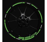 Motorcycle Accessories Front Rear Set Rim Sticker Wheel Decal Hub For Kawasaki Z650 Rim decal(Color1)