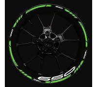 Motorcycle Accessories Front Rear Set Rim Sticker Wheel Decal Hub For Kawasaki Z650 Rim decal(Color22)