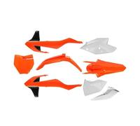 Motorcycle Accessories Full Plastic Kit Body Fairing Cover Fender Side Panel Guard For SX SXF XC XCF EXC EXCF XCW 2016-2019(Orange)