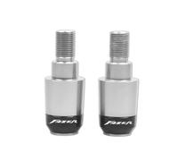 Motorcycle Accessories Handlebar Grips Handle Bar Cap End Plugs For FZ1 FAZER FZ1S 1000N 7/8 Inch 22mm(FAZER Silver)