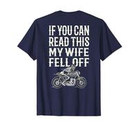 Motorcycle Accessories If You Can Read This My Wife Fell Off T-Shirt, Men, Navy Blue, 5X-Large