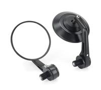 Motorcycle Accessories Left Right Side Oval Round Handlebar End Rearview Mirror XSR900 2022-2024(Round Black2)