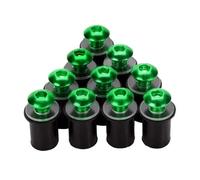 Motorcycle Accessories M5 Windshield Screw Mounting Bolts For GSXR GSX-R 600 750 1000 K1 K2 K3 K4 K5 K6 K7 K8 K9 K11 Fairing Bolt Kit(GREEN)