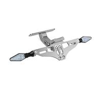 Motorcycle Accessories Motorcycle Adjustable Angle Aluminum License Number Plate Frame For KAWASAKI NINJA 1000/ZX6R/ZX6RR/ZX9R/ZX10R/ZX12R ZX-6R(Grey)