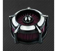 Motorcycle Accessories Motorcycle Air Filter CNC Aluminum For Harley XL Sportster 2004 2005 2006 2007 2008 2009 2010 2011 2012 2013 2014 2015 2016 2017 2018 2019(Black- Silver)