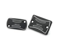 Motorcycle accessories Motorcycle CNC Aluminum Front Rear Master Cylinder Cap Brake Fluid Reservoir Cover For H-ONDA CB150R 2018 2019 2020 2021 CB 150R CB150 R(Black- Silver)
