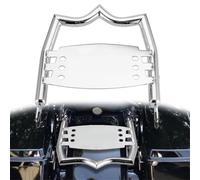 Motorcycle accessories Motorcycle Equipped With 4-point Docking Hardware Kits Rear Luggage Rack For Harley For Touring For Electra Glide Classic FLHTC/I 2009-2013(Silver)
