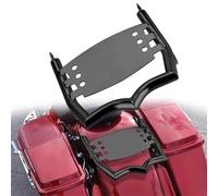 Motorcycle accessories Motorcycle Equipped With 4-point Docking Hardware Kits Rear Luggage Rack For Harley For Touring For Electra Glide Classic FLHTC/I 2009-2013(Black- Silver)