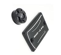 Motorcycle accessories Motorcycle Master Cylinder CNC Aluminum Front Rear Brake Fluid Reservoir Cover For Y-AMAHA MT09 MT-09 2014 2015 2016 2017 2018 2019 2020(Black- Silver)