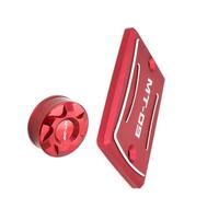 Motorcycle accessories Motorcycle Master Cylinder CNC Aluminum Front Rear Brake Fluid Reservoir Cover For Y-AMAHA MT09 MT-09 2014 2015 2016 2017 2018 2019 2020(Black- Silver)