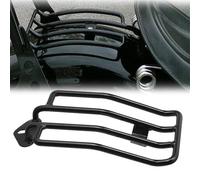 Motorcycle accessories Motorcycle Rear Solo Seat Luggage Rack Bracket Carrier Holder Shelf Support For Harley Sportster For Custom XL 883C 2004 2005 2006(Black- Silver)