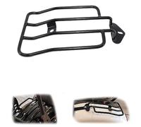 Motorcycle accessories Motorcycle Rear Solo Seat Luggage Rack Support Shelf Steel Black/Chrome For Harley Sportster XL Iron 1200 883 48 Low 2004-2022 2021 2020(Black- Silver)