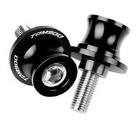 Motorcycle Accessories Motorcycle SwingArm Sliders Spools 2PCS 6MM CNC Stand Screw Paddock For Y-AMAHA TDM 850 TDM850 1991-2020 900 TDM900 2004-2015(Black- Silver)