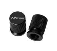 Motorcycle Accessories Motorcycle Tire Valve Air Port Stem Cover Cap Plug Accessories For SUZUKI V-Strom V Strom DL650 DL 650 Vstrom XT 2011-2023(Black- Silver)