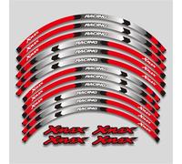Motorcycle Accessories Stickers Wheels Reflective Stripe Rim Tire Decals Set for Yamaha XMAX300 XMAX250 Xmax125 Xmax 300 250 125Protection Decal