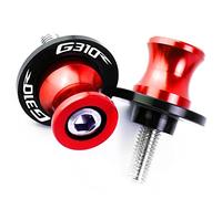 Motorcycle Accessories Swing Arm Spools Sliders Motorcycle Accessories Parts Swingarm Spool 8mm For BMW G310GS G310R G310 R 2017 2018(Black- Silver)