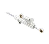 Motorcycle Accessories Universal Carbon Fiber Motorcycle Damper Steering Stabilize Safety Control Motorbike Shock Damper For For Z750 Z800 Z900 Z1000 ER6N ZX-6R(Silver-B)